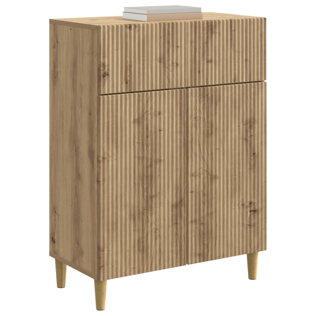 vidaXL Πλαϊνό γραφείο Artisan Δρυς 66 x 34,5 x 90 εκ