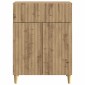 vidaXL Πλαϊνό γραφείο Artisan Δρυς 66 x 34,5 x 90 εκ