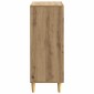 vidaXL Πλαϊνό γραφείο Artisan Δρυς 66 x 34,5 x 90 εκ