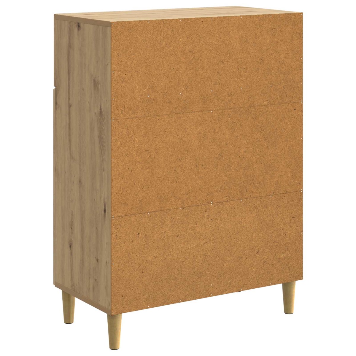 vidaXL Πλαϊνό γραφείο Artisan Δρυς 66 x 34,5 x 90 εκ