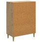 vidaXL Πλαϊνό γραφείο Artisan Δρυς 66 x 34,5 x 90 εκ