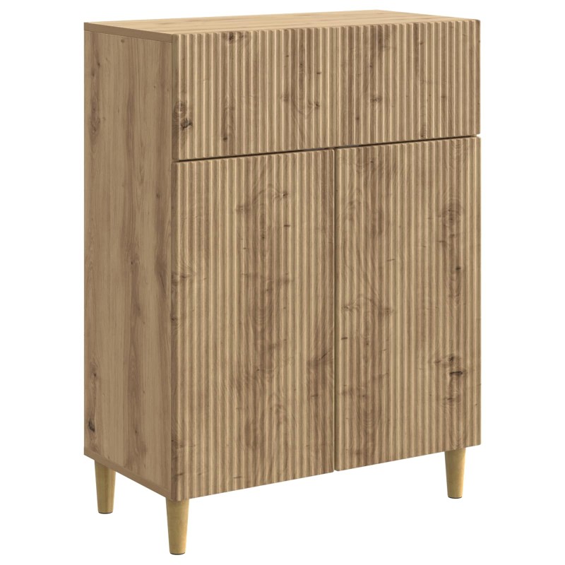 vidaXL Πλαϊνό γραφείο Artisan Δρυς 66 x 34,5 x 90 εκ