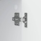 vidaXL Πλαϊνό γραφείο Λευκό 89 x 34,5 x 80 εκ Επεξεργασμένο Ξύλο