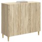 vidaXL Πλαϊνό γραφείο Sonoma Δρυς 89 x 34,5 x 80 εκ Επεξεργασμένο Ξύλο