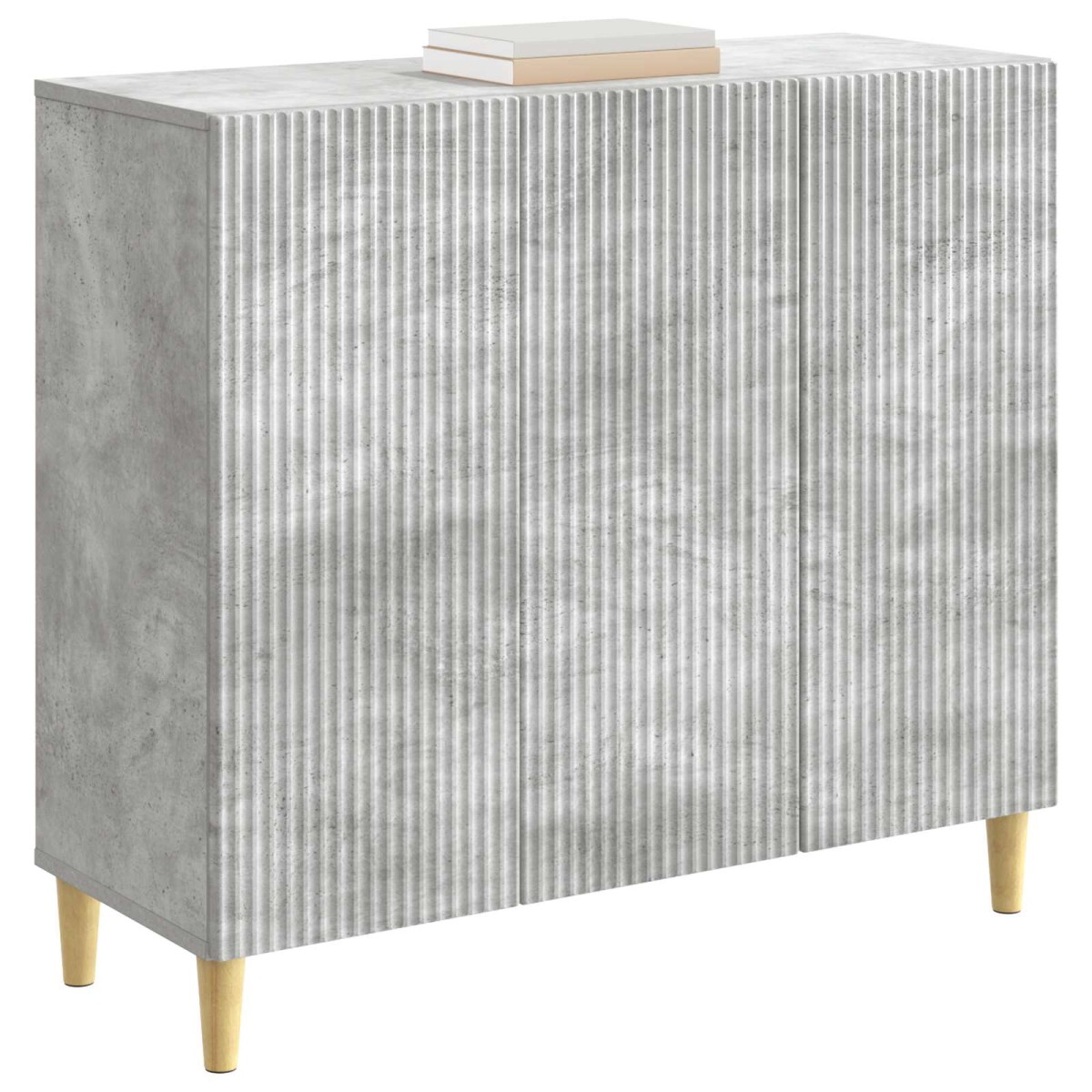 vidaXL Πλαϊνό γραφείο Γκρι Σκυροδέματος 89 x 34,5 x 80 εκ