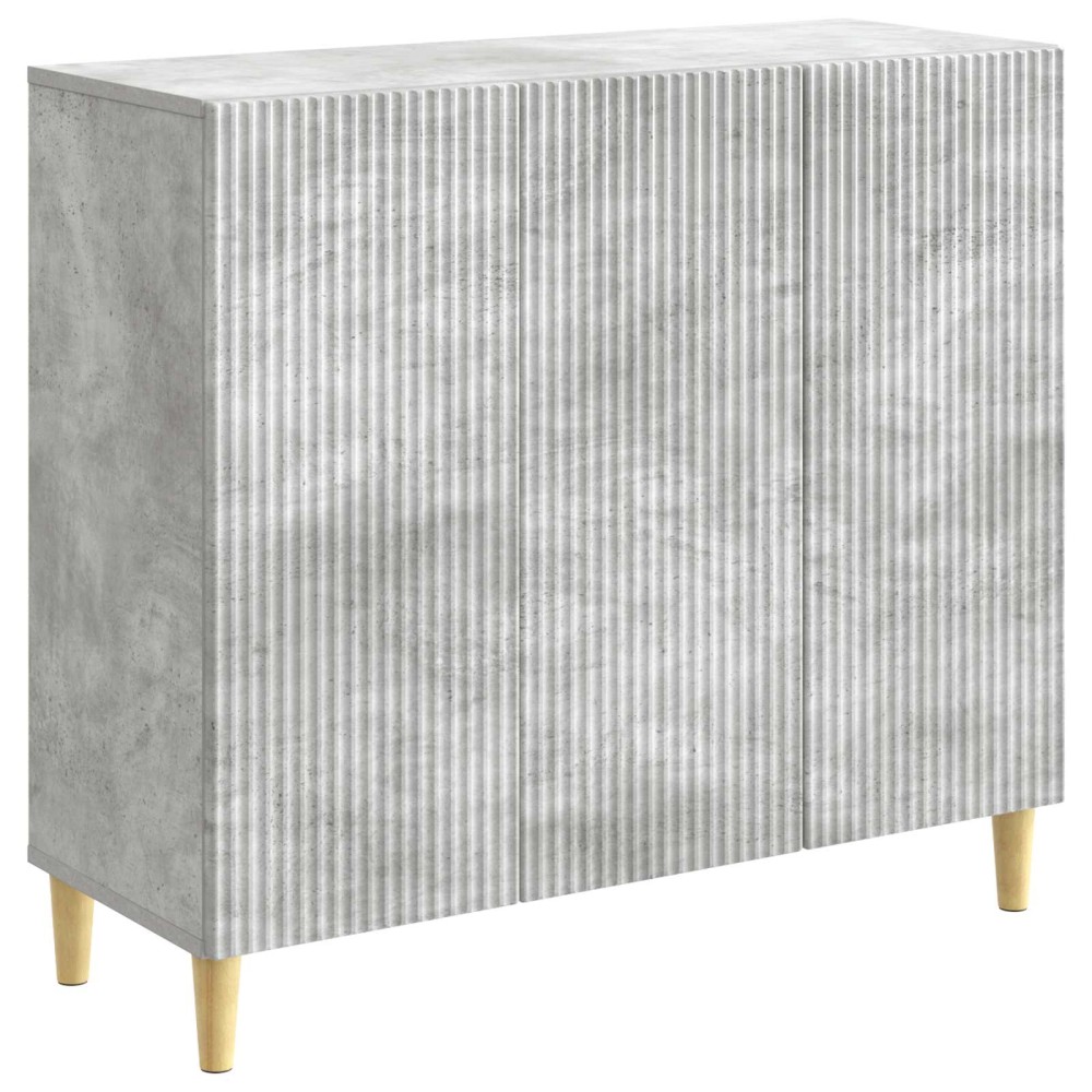 vidaXL Πλαϊνό γραφείο Γκρι Σκυροδέματος 89 x 34,5 x 80 εκ