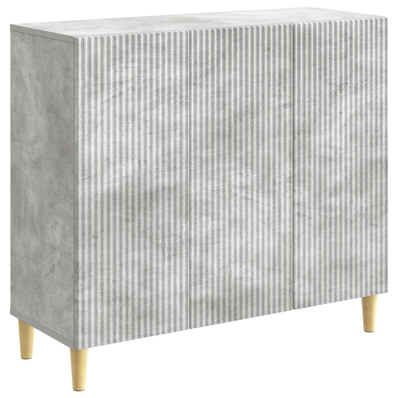 vidaXL Πλαϊνό γραφείο Γκρι Σκυροδέματος 89 x 34,5 x 80 εκ