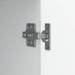 vidaXL Πλαϊνό γραφείο Γυαλιστερό Λευκό 89 x 34,5 x 80 εκ