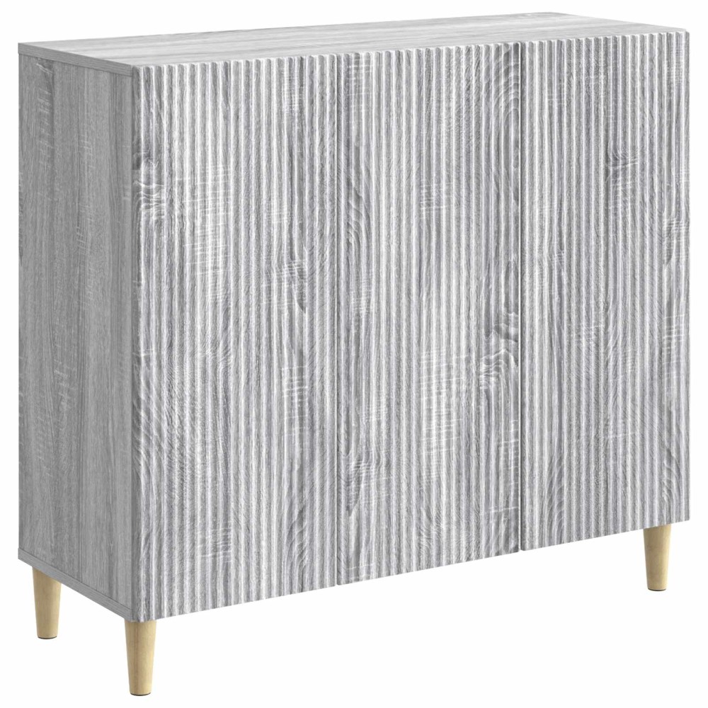 vidaXL Πλαϊνό γραφείο Γκρι Sonoma 89 x 34,5 x 80 εκ Επεξεργασμένο Ξύλο