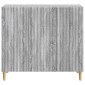 vidaXL Πλαϊνό γραφείο Γκρι Sonoma 89 x 34,5 x 80 εκ Επεξεργασμένο Ξύλο