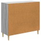 vidaXL Πλαϊνό γραφείο Γκρι Sonoma 89 x 34,5 x 80 εκ Επεξεργασμένο Ξύλο