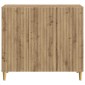 vidaXL Πλαϊνό γραφείο Artisan Δρυς 89 x 34,5 x 80 εκ