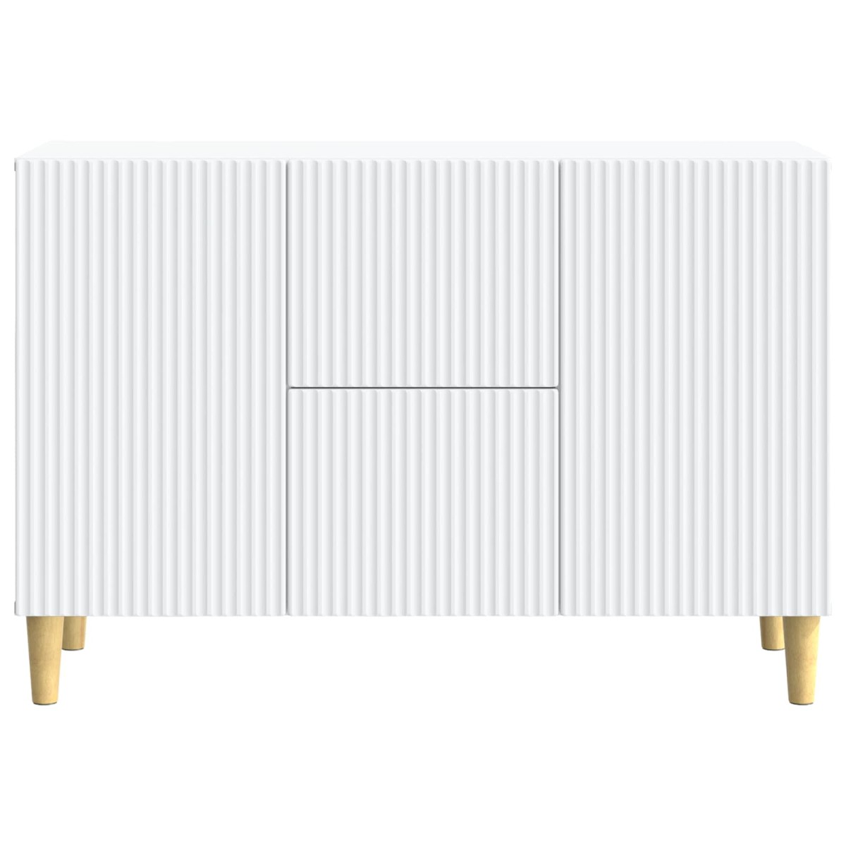 vidaXL Πλαϊνό γραφείο Λευκό 89 x 34,5 x 60 εκ. Επεξεργασμένο Ξύλο