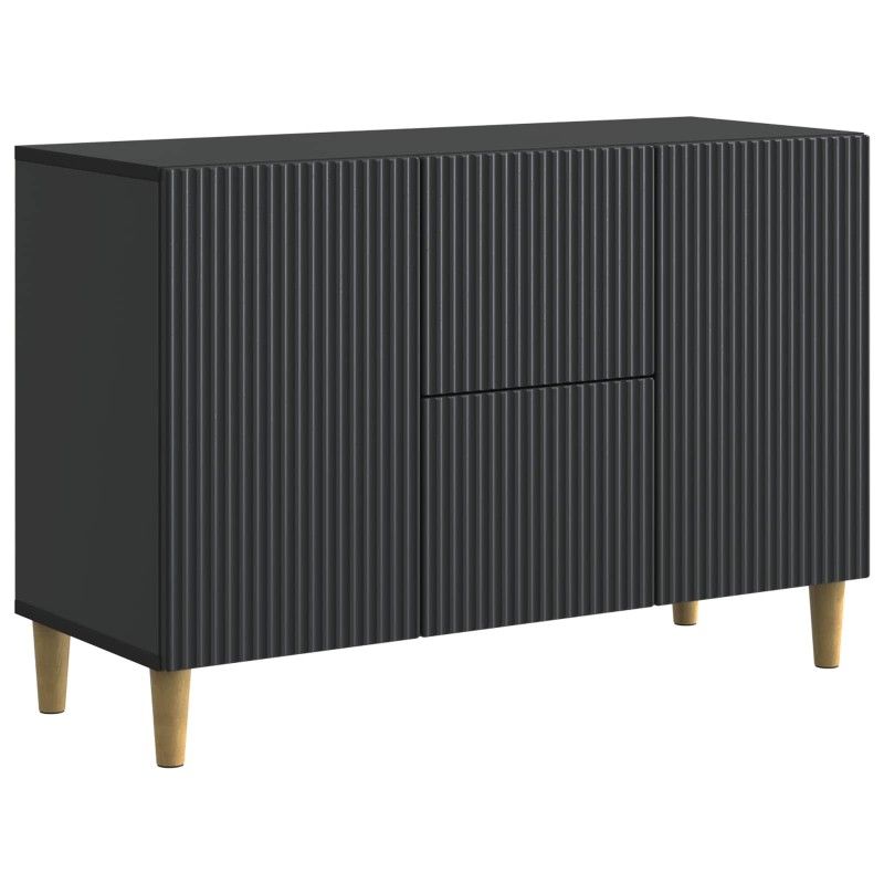 vidaXL Πλαϊνό γραφείο Μαύρο 89 x 34,5 x 60 εκ. Επεξεργασμένο Ξύλο