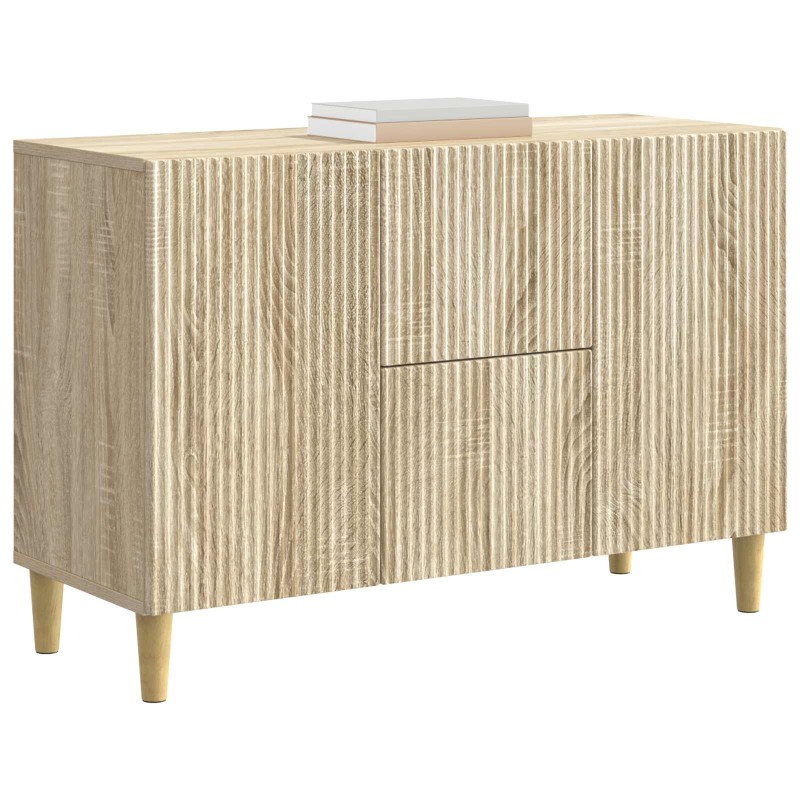 vidaXL Πλαϊνό γραφείο με συρτάρι Sonoma Δρυς 89 x 34,5 x 60 εκ.