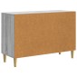 vidaXL Πλαϊνό γραφείο με συρτάρι Γκρι Sonoma 89 x 34,5 x 60 εκ.