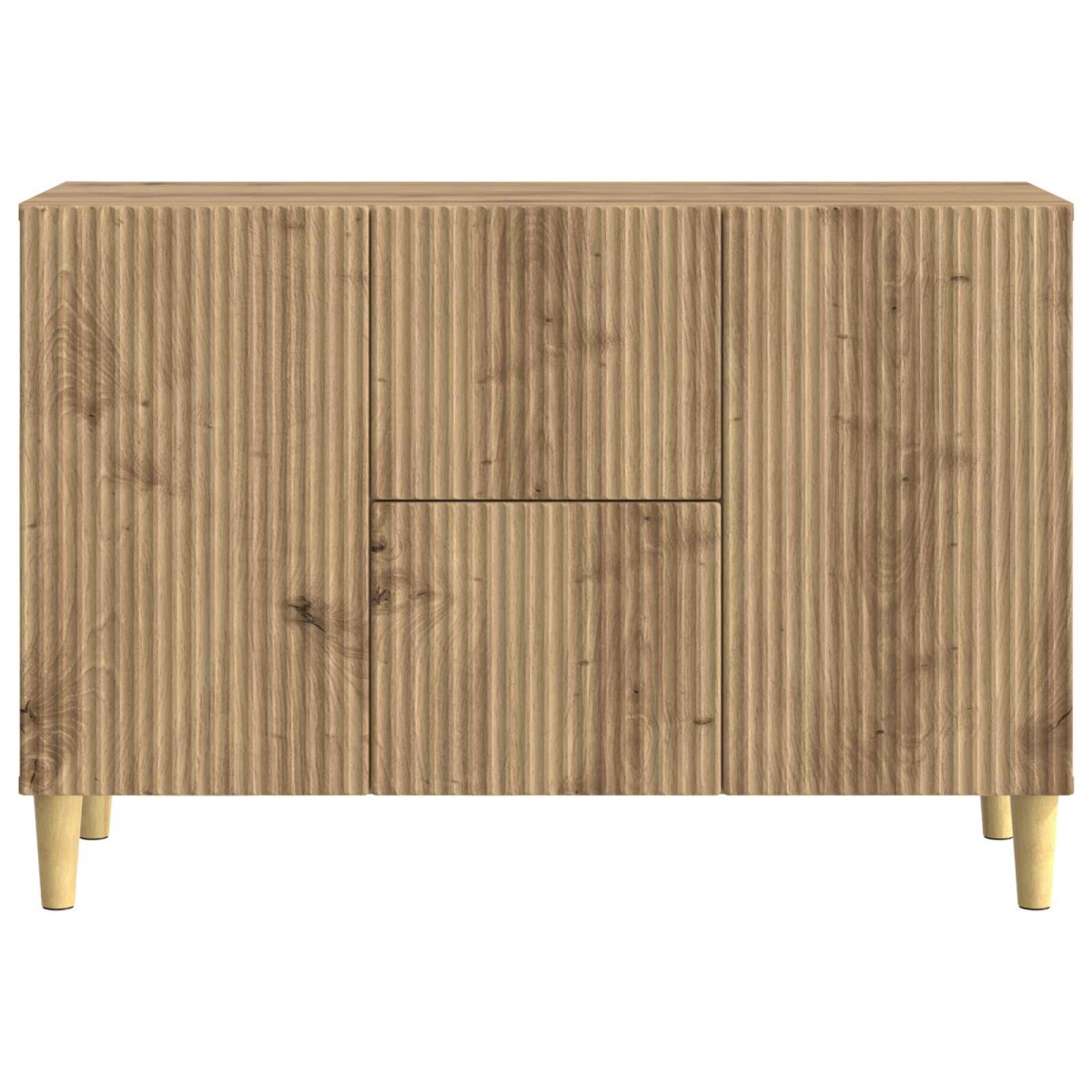 vidaXL Πλαϊνό γραφείο Artisan Δρυς 89 x 34,5 x 60 εκ.