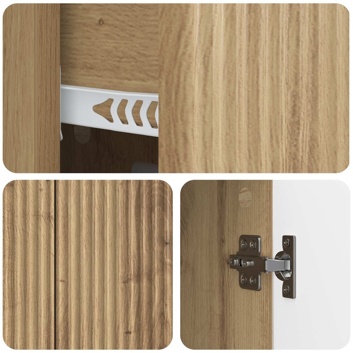 vidaXL Πλαϊνό γραφείο Artisan Δρυς 89 x 34,5 x 60 εκ.