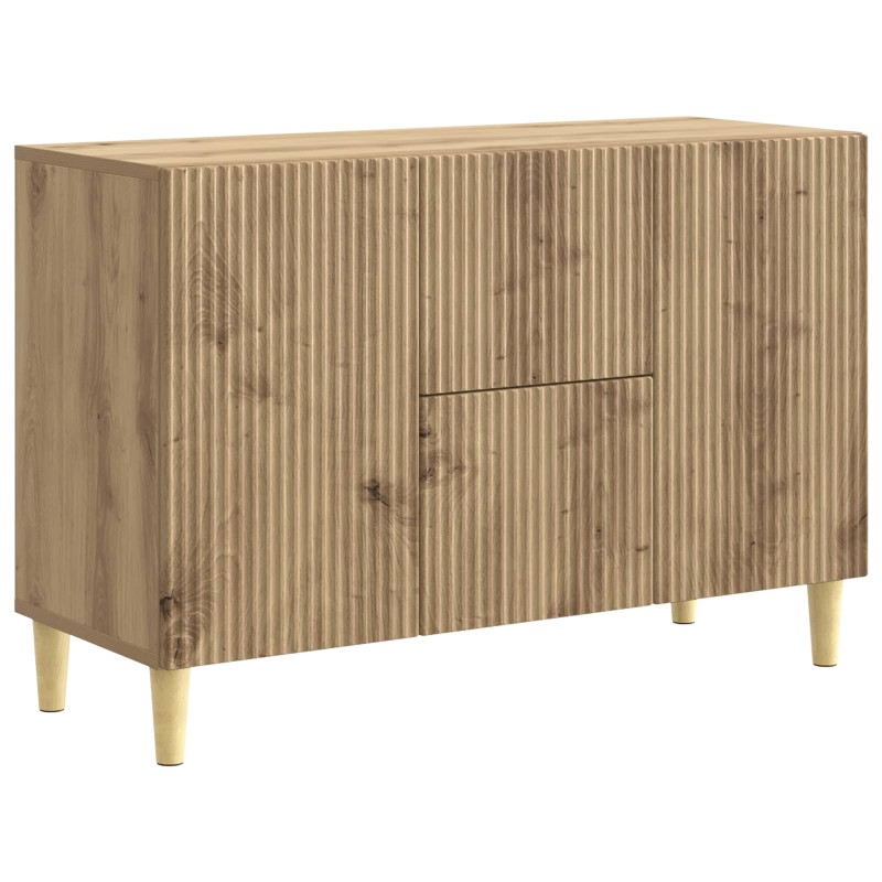vidaXL Πλαϊνό γραφείο Artisan Δρυς 89 x 34,5 x 60 εκ.