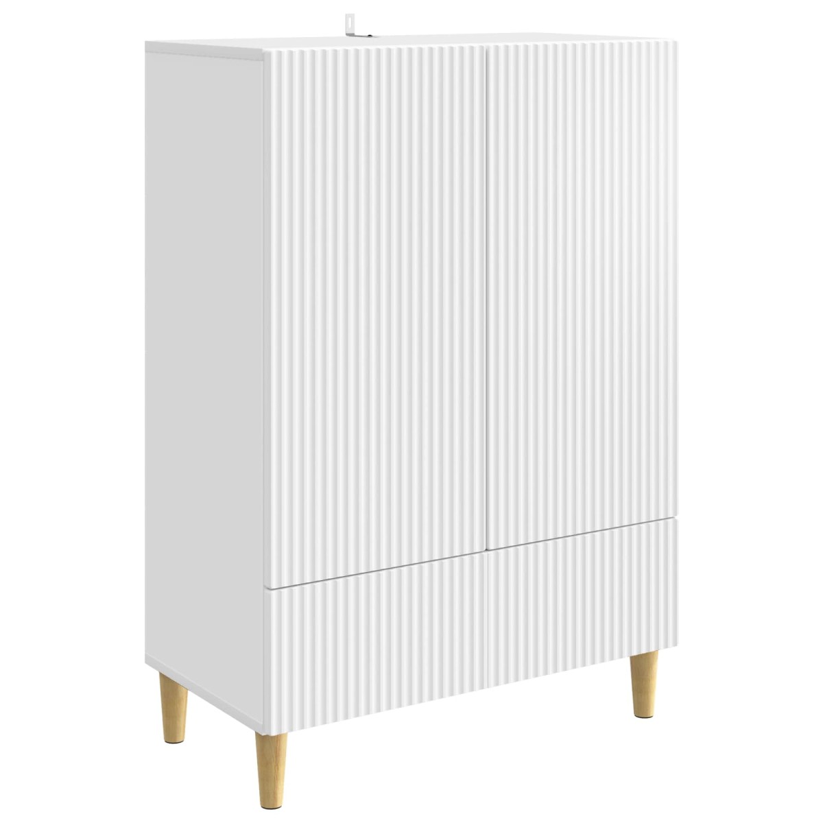 vidaXL Πλαϊνό γραφείο Λευκό 66 x 34,5 x 95 εκ. Επεξεργασμένο Ξύλο