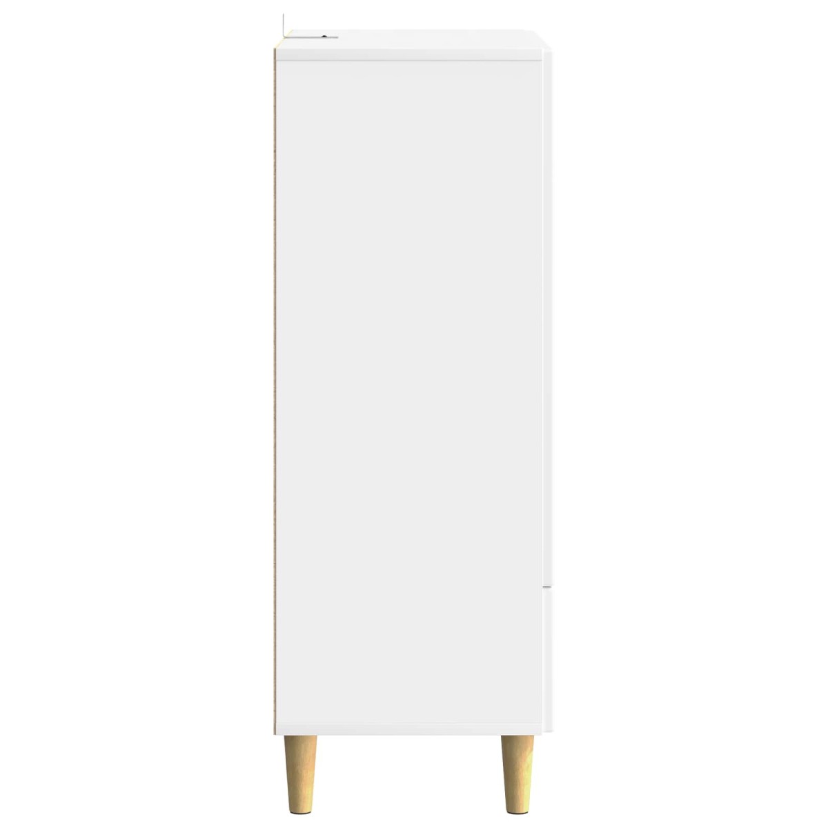 vidaXL Πλαϊνό γραφείο Λευκό 66 x 34,5 x 95 εκ. Επεξεργασμένο Ξύλο