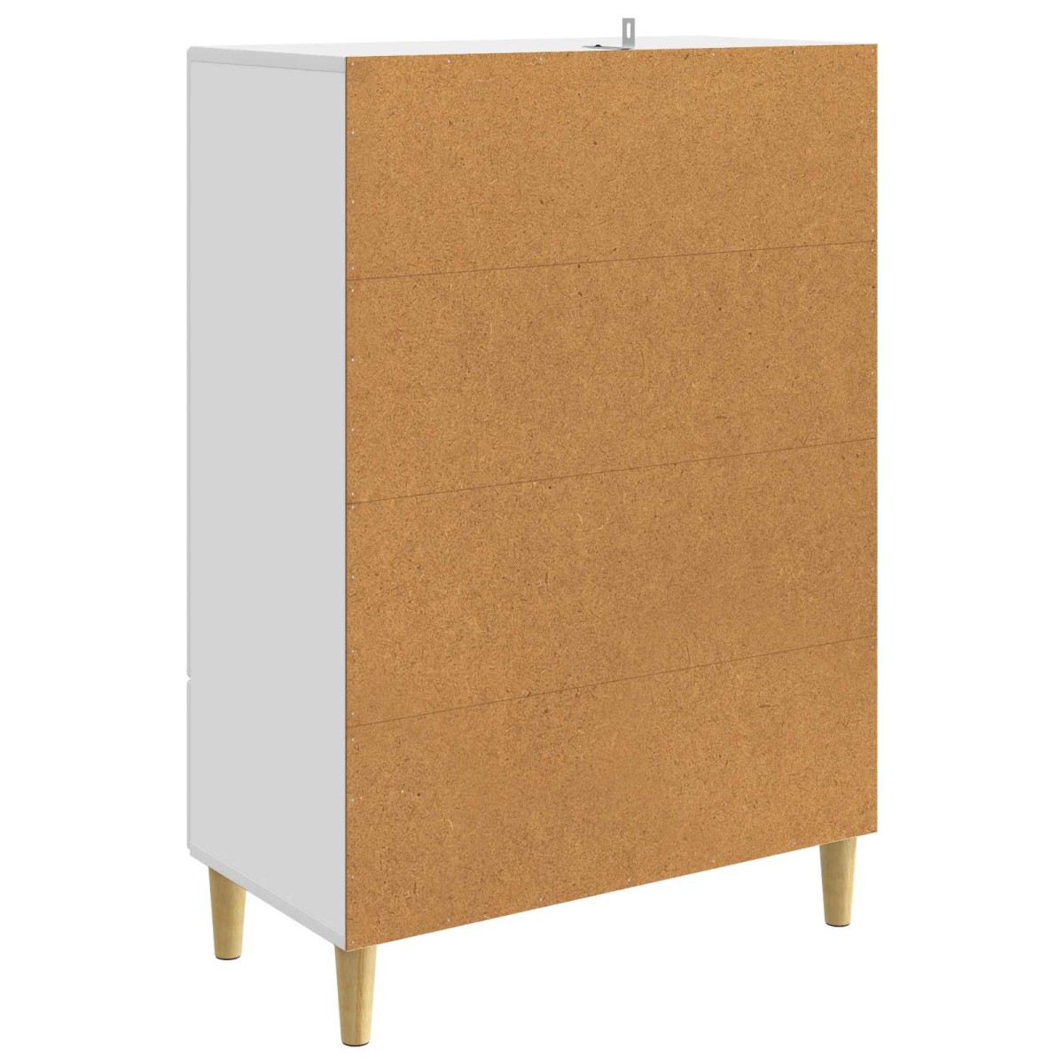 vidaXL Πλαϊνό γραφείο Λευκό 66 x 34,5 x 95 εκ. Επεξεργασμένο Ξύλο
