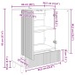 vidaXL Πλαϊνό γραφείο με συρτάρι Sonoma Δρυς 66 x 34,5 x 95 εκ.