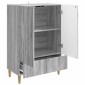 vidaXL Πλαϊνό γραφείο με συρτάρι Γκρι Sonoma 66 x 34,5 x 95 εκ.