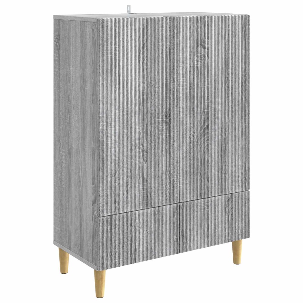 vidaXL Πλαϊνό γραφείο με συρτάρι Γκρι Sonoma 66 x 34,5 x 95 εκ.