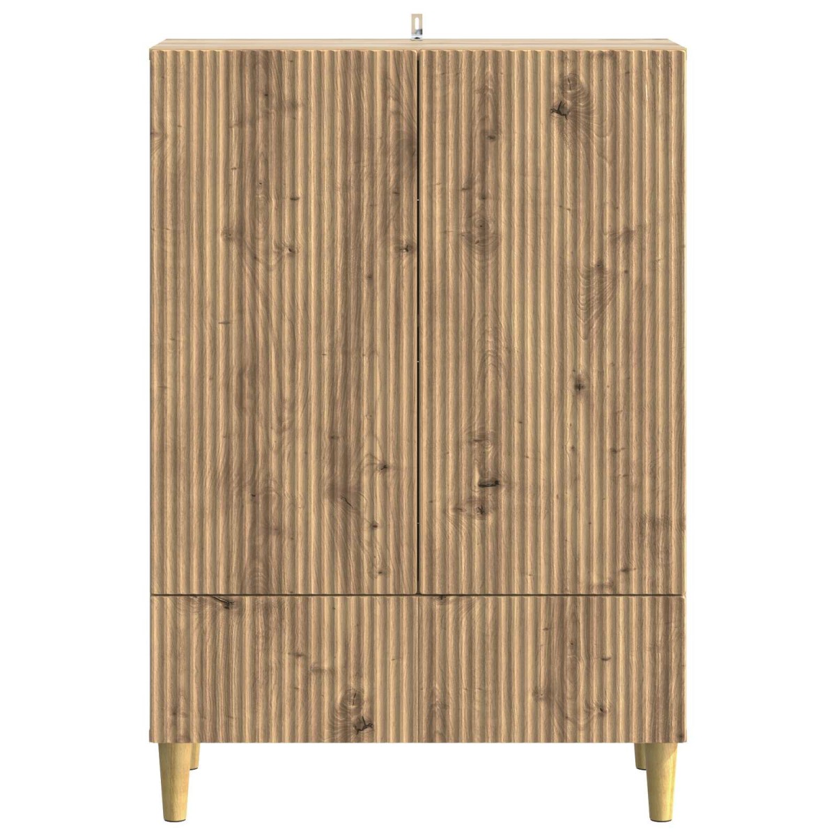 vidaXL Πλαϊνό γραφείο Artisan Δρυς 66 x 34,5 x 95 εκ.