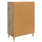 vidaXL Πλαϊνό γραφείο Artisan Δρυς 66 x 34,5 x 95 εκ.