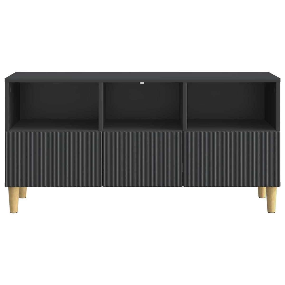 vidaXL Ντουλάπι TV Μαύρο 102 x 34,5 x 50 εκ. Επεξεργασμένο Ξύλο