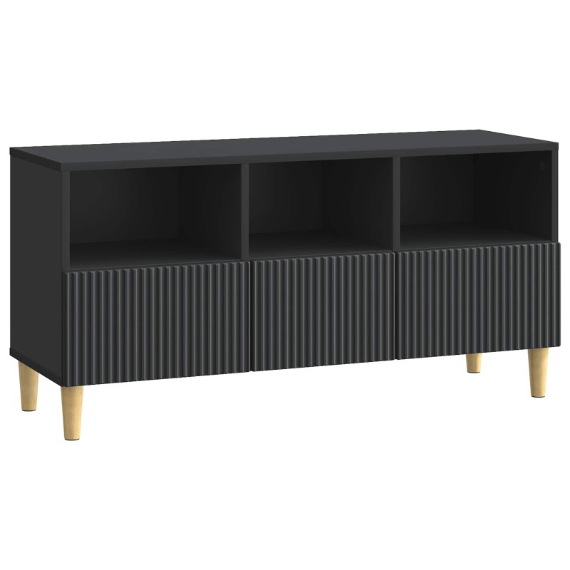 vidaXL Ντουλάπι TV Μαύρο 102 x 34,5 x 50 εκ. Επεξεργασμένο Ξύλο