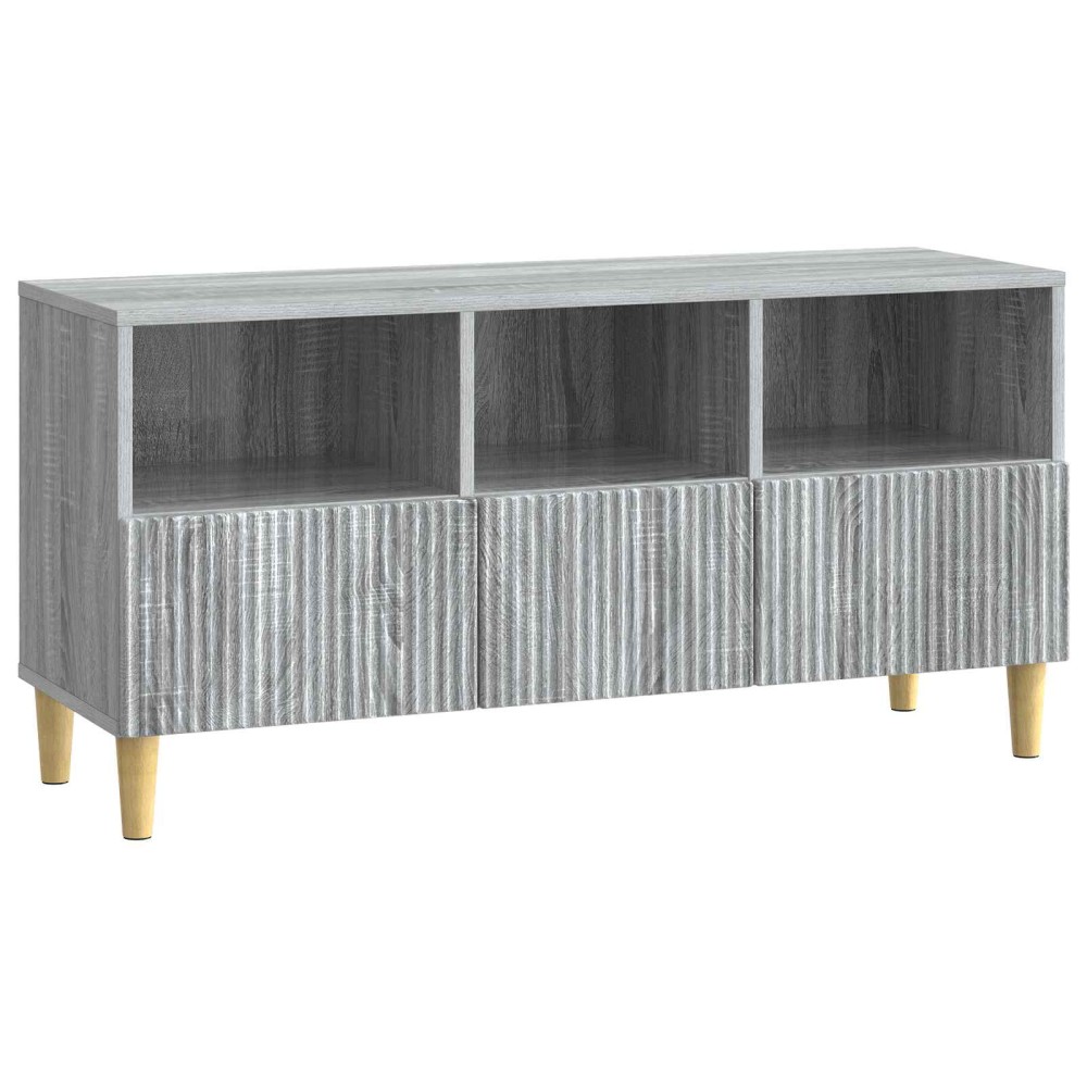 vidaXL Ντουλάπι TV Γκρι Sonoma 102 x 34,5 x 50 εκ. Επεξεργασμένο Ξύλο
