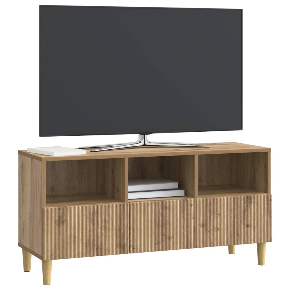 vidaXL Ντουλάπι TV 102 x 34,5 x 50 εκ. Artisan Δρυς Επεξεργασμένο Ξύλο