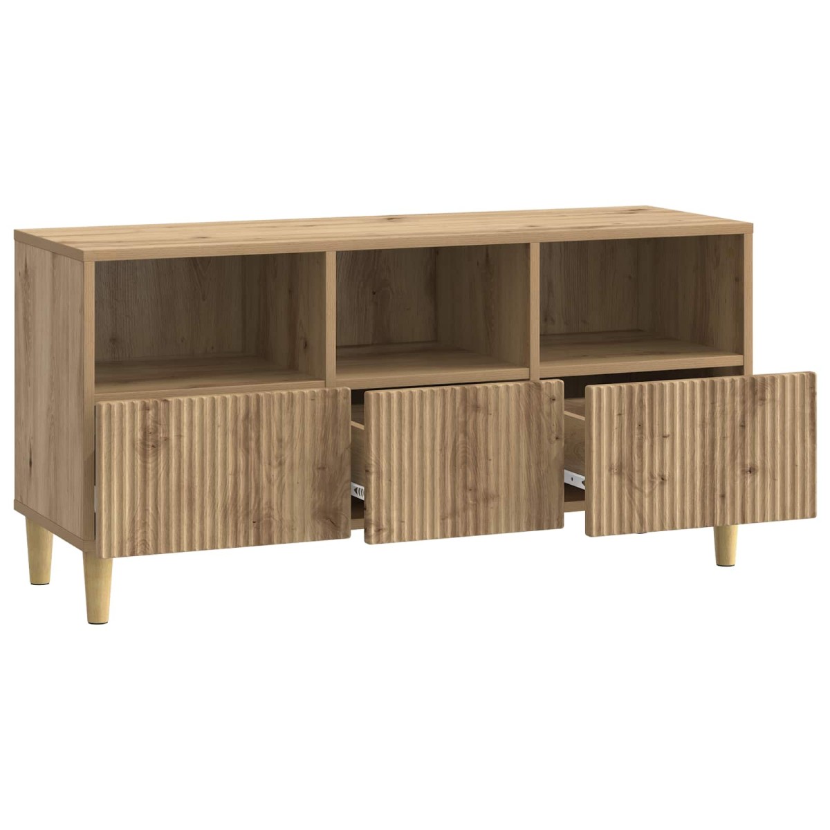 vidaXL Ντουλάπι TV 102 x 34,5 x 50 εκ. Artisan Δρυς Επεξεργασμένο Ξύλο