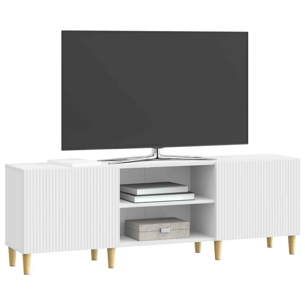 vidaXL Ντουλάπι TV Λευκό 150 x 31 x 50 εκ. Επεξεργασμένο Ξύλο