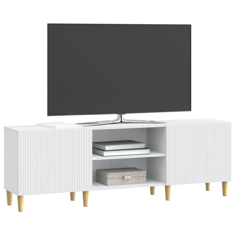 vidaXL Ντουλάπι TV Λευκό 150 x 31 x 50 εκ. Επεξεργασμένο Ξύλο