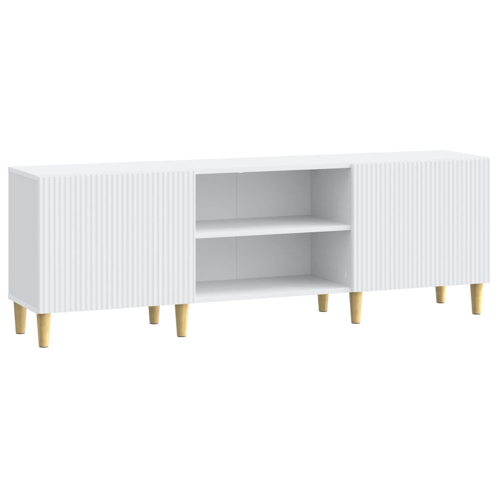 vidaXL Ντουλάπι TV Λευκό 150 x 31 x 50 εκ. Επεξεργασμένο Ξύλο