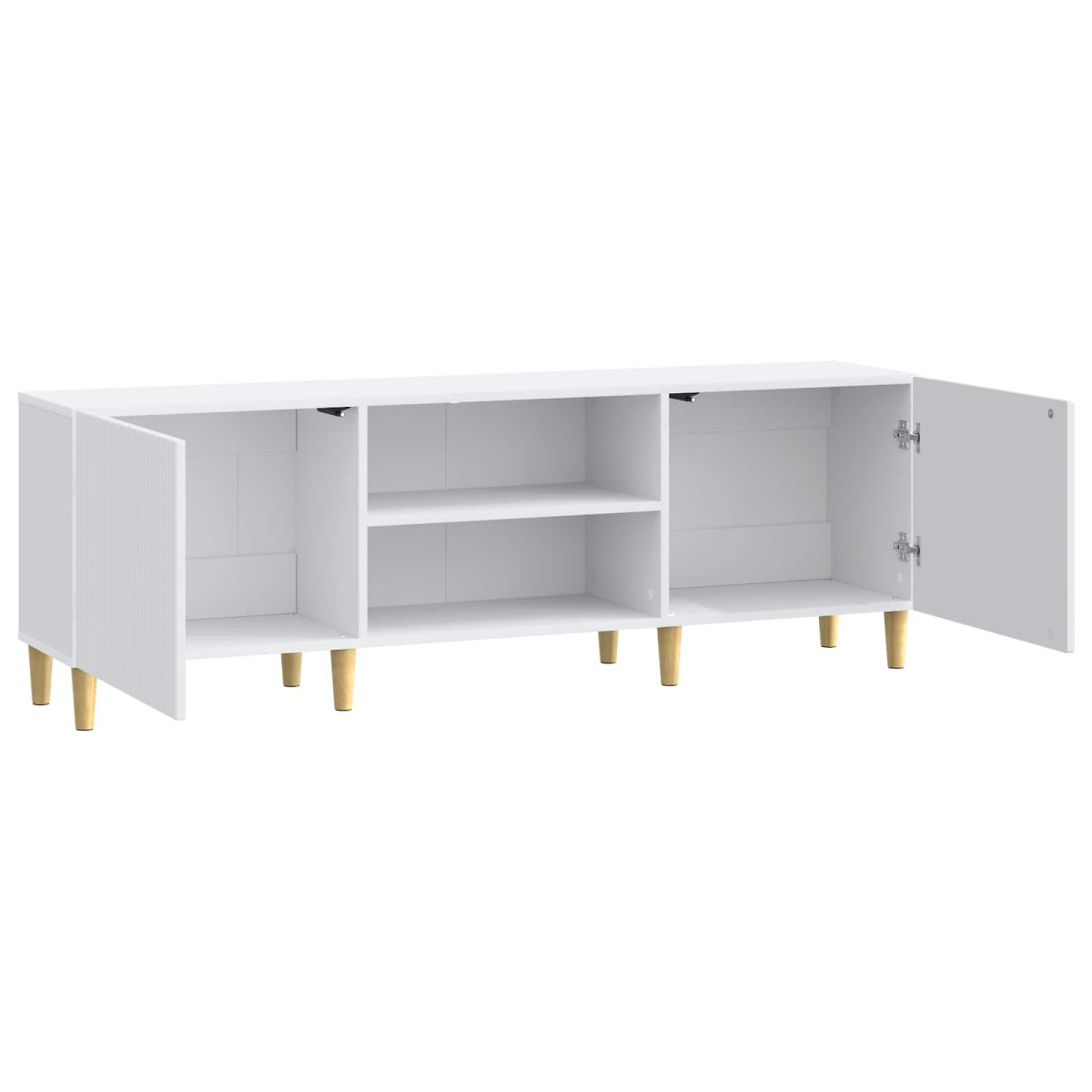 vidaXL Ντουλάπι TV Λευκό 150 x 31 x 50 εκ. Επεξεργασμένο Ξύλο