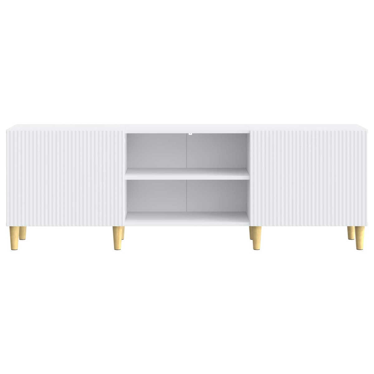 vidaXL Ντουλάπι TV Λευκό 150 x 31 x 50 εκ. Επεξεργασμένο Ξύλο