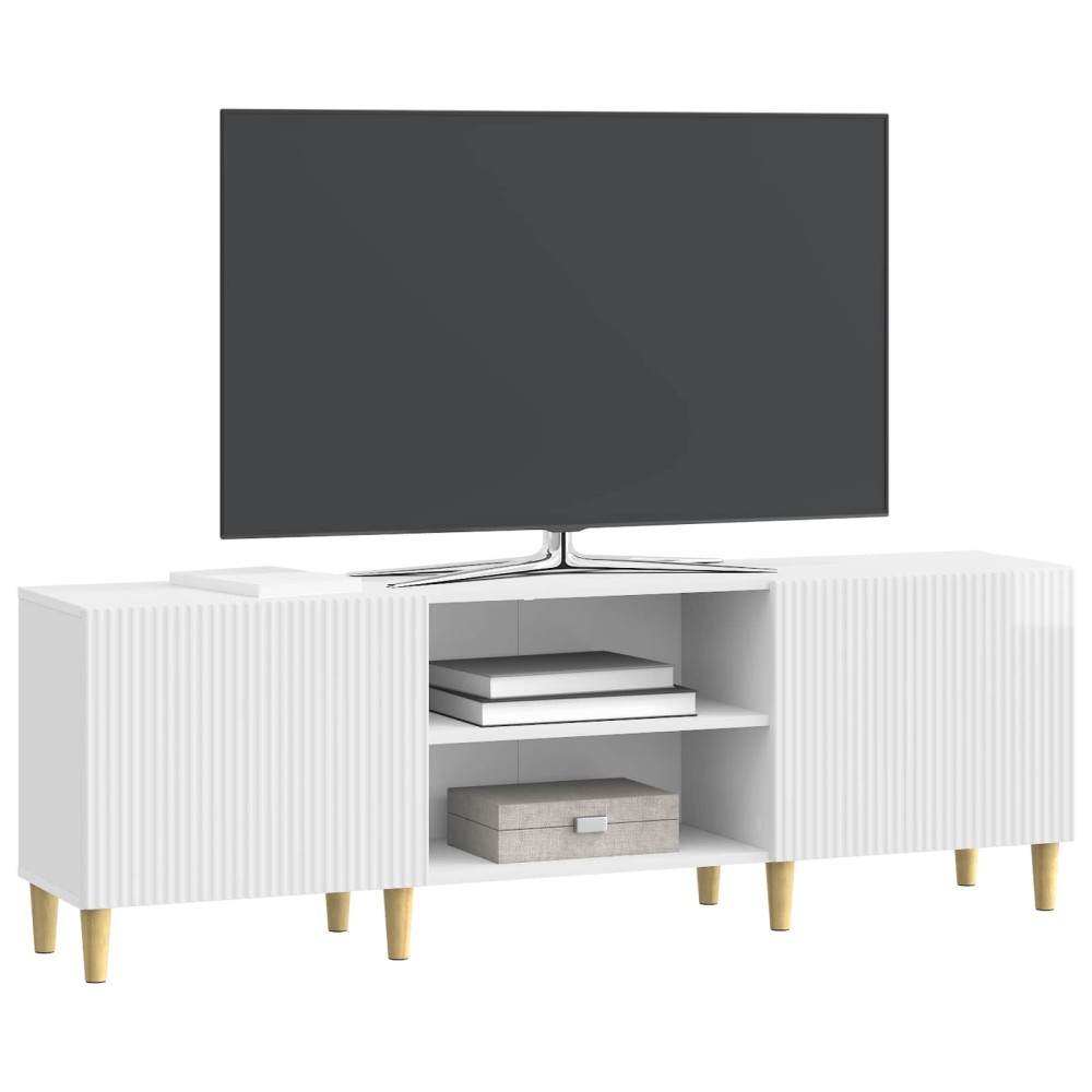 vidaXL Ντουλάπι TV Γυαλιστερό Λευκό 150 x 31 x 50 εκ.