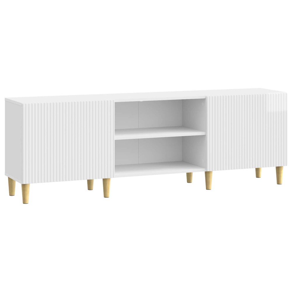 vidaXL Ντουλάπι TV Γυαλιστερό Λευκό 150 x 31 x 50 εκ.