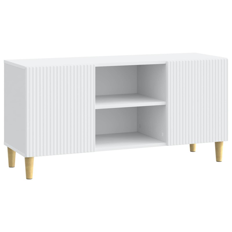 vidaXL Ντουλάπι TV Λευκό 102 x 34,5 x 50 εκ. Επεξεργασμένο Ξύλο