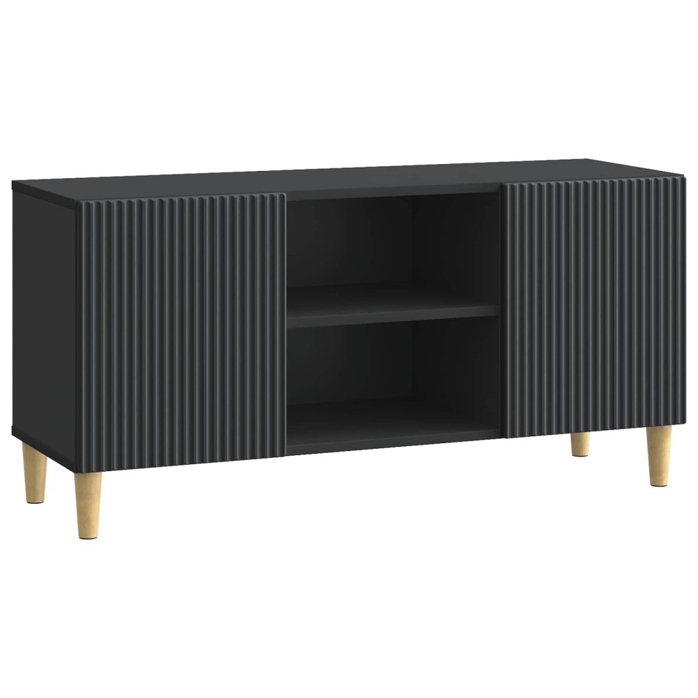 vidaXL Ντουλάπι TV Μαύρο 102 x 34,5 x 50 εκ. Επεξεργασμένο Ξύλο