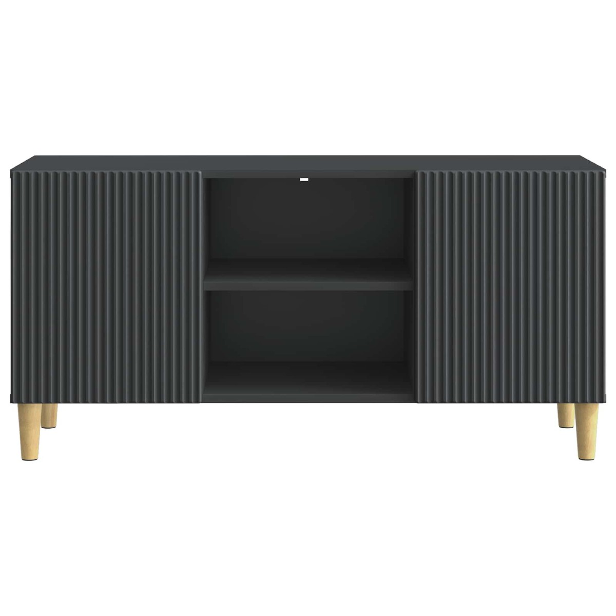 vidaXL Ντουλάπι TV Μαύρο 102 x 34,5 x 50 εκ. Επεξεργασμένο Ξύλο