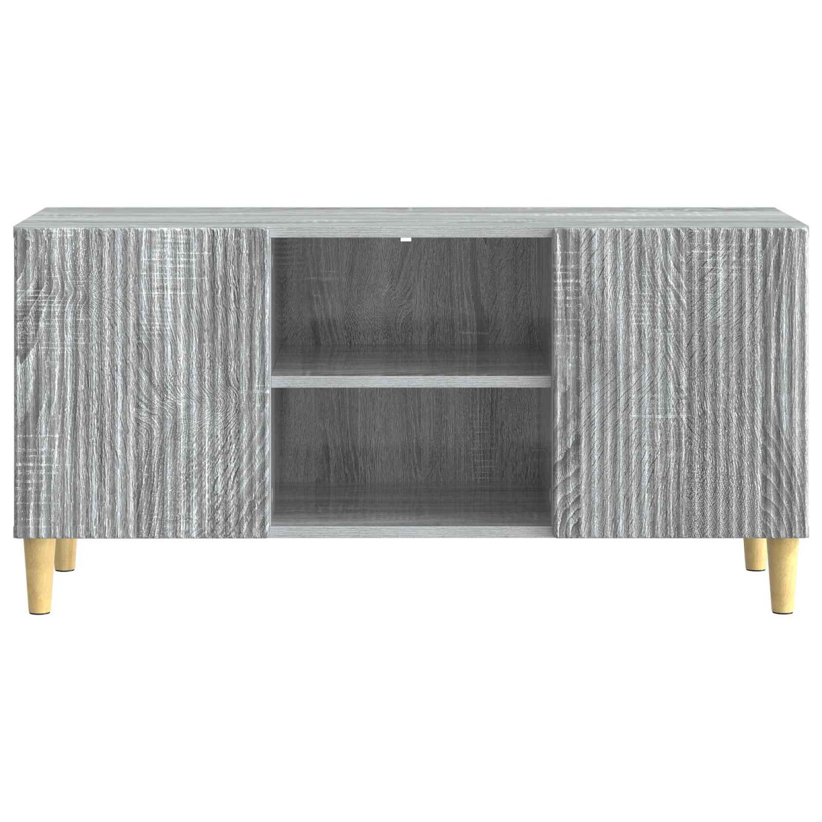 vidaXL Ντουλάπι TV Γκρι Sonoma 102 x 34,5 x 50 εκ. Επεξεργασμένο Ξύλο