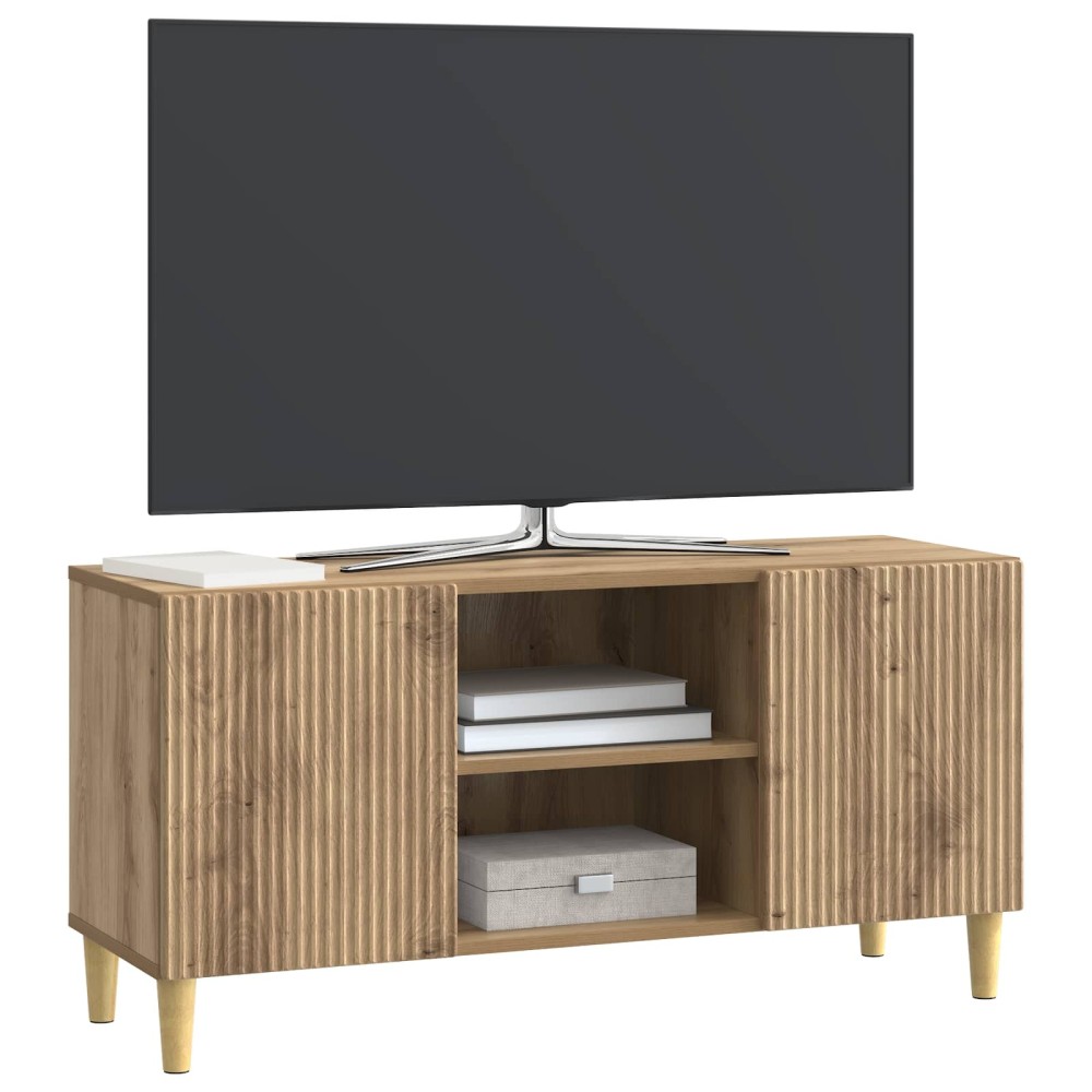 vidaXL Ντουλάπι TV 102 x 34,5 x 50 εκ. Artisan Δρυς Επεξεργασμένο Ξύλο