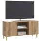 vidaXL Ντουλάπι TV 102 x 34,5 x 50 εκ. Artisan Δρυς Επεξεργασμένο Ξύλο