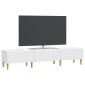 vidaXL Ντουλάπι TV Λευκό 147 x 34,5 x 30 εκ Επεξεργασμένο Ξύλο